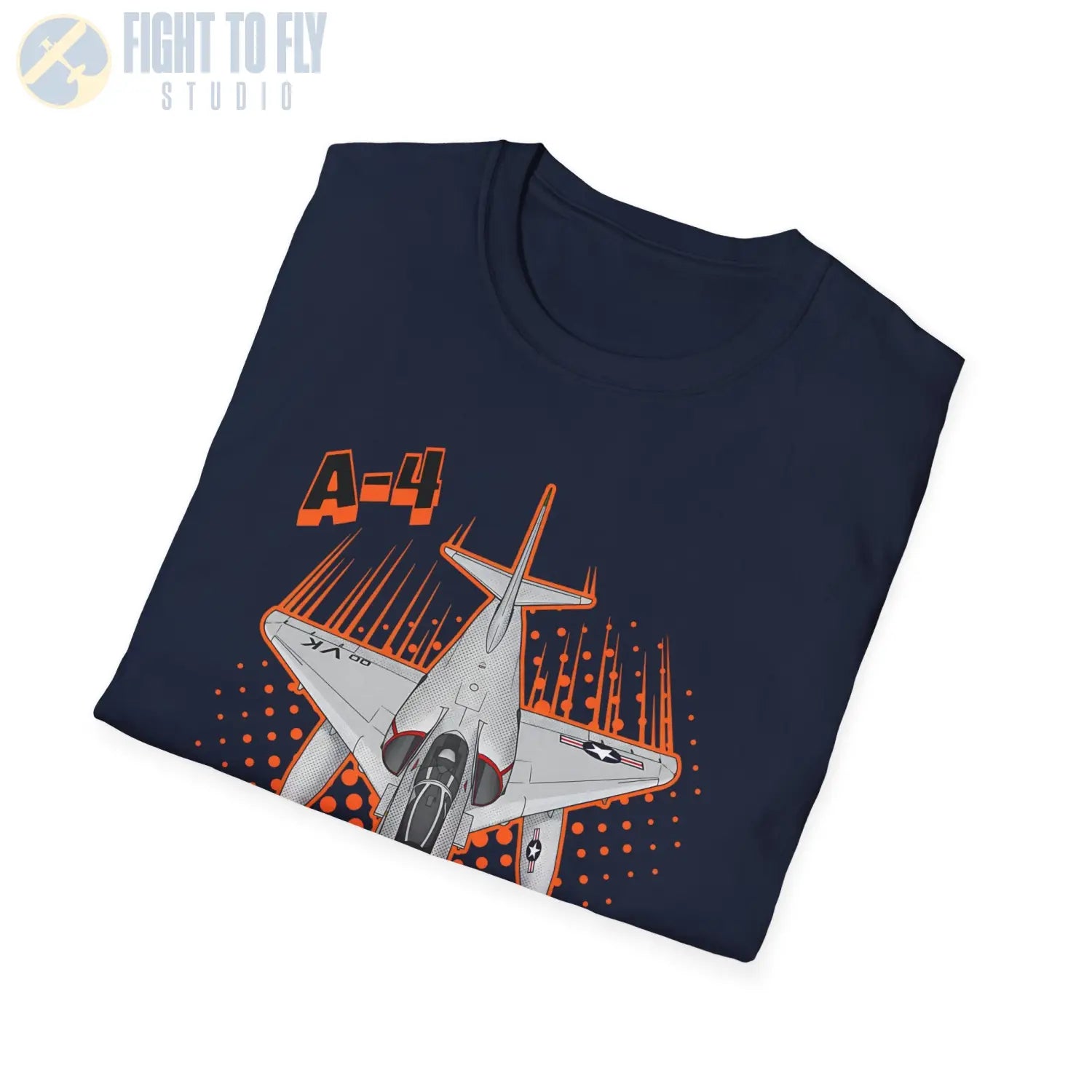A-4 Skyhawk Comic Style T-Shirt - Pilot gifts - WWII warbird t-shirt