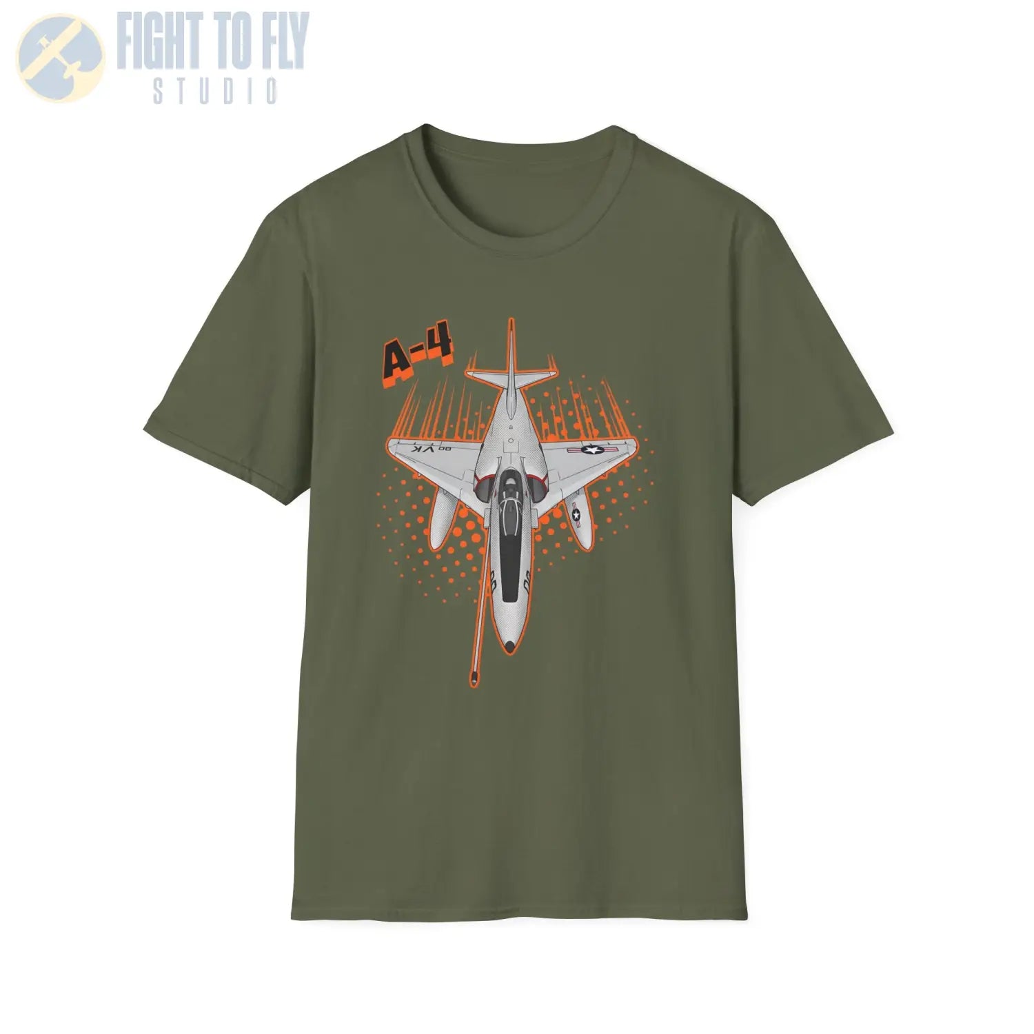 A-4 Skyhawk Comic Style T-Shirt - Pilot gifts - WWII warbird t-shirt