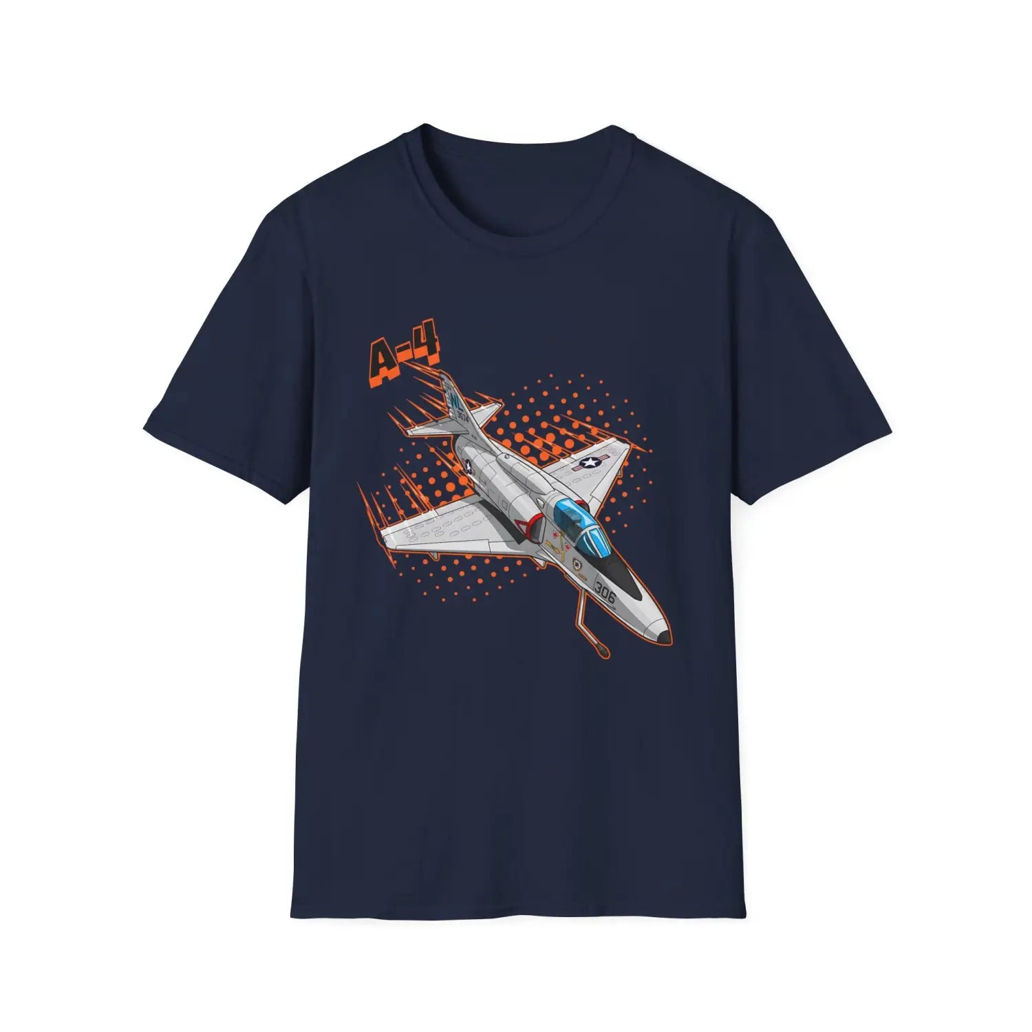 A-4 Skyhawk Comic Style T-Shirt - Pilot gifts - WWII warbird t-shirt