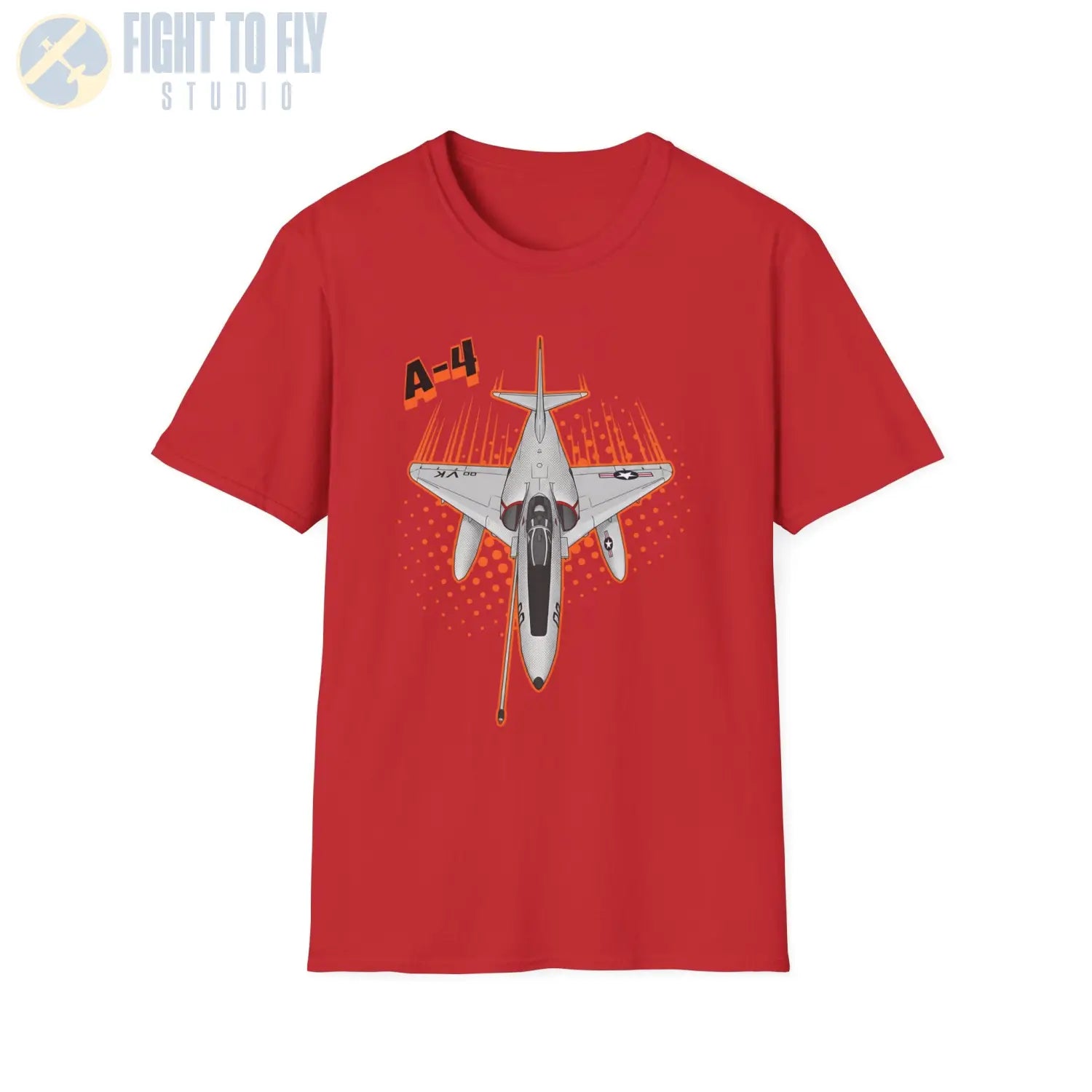 A-4 Skyhawk Comic Style T-Shirt - Pilot gifts - WWII warbird t-shirt