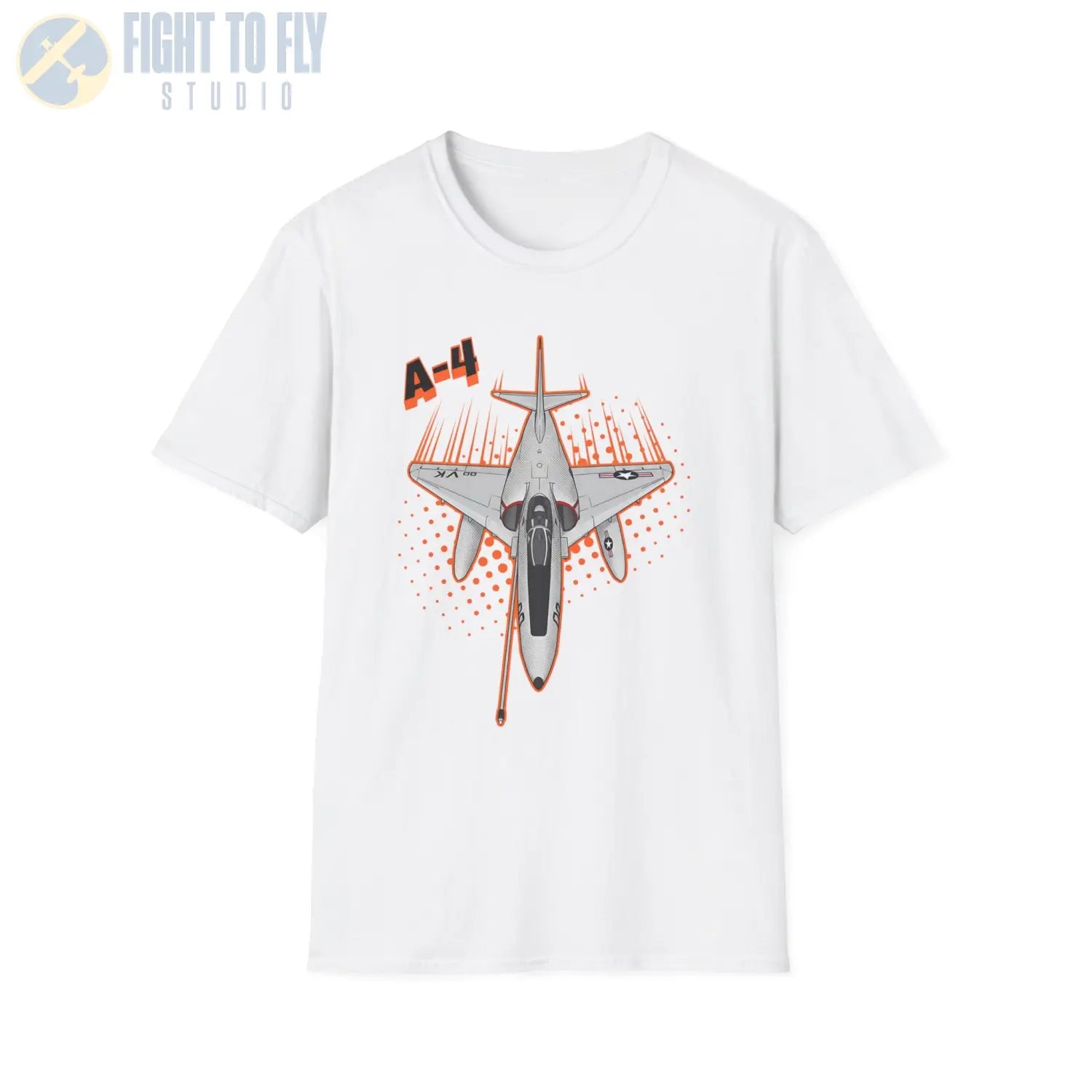 A-4 Skyhawk Comic Style T-Shirt - Pilot gifts - WWII warbird t-shirt