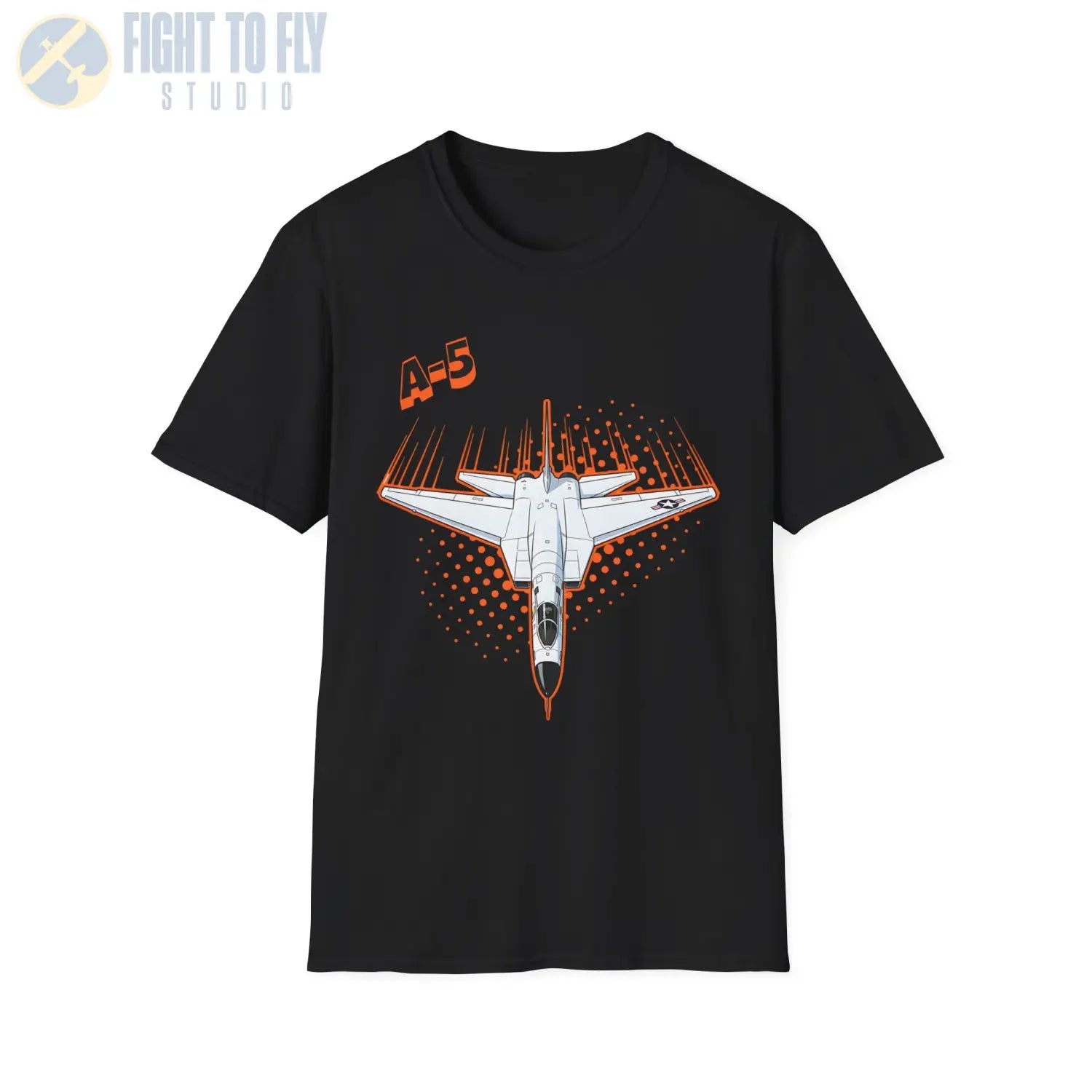 A-5 Vigilante Comic Style T-Shirt - Pilot gifts - WWII warbird t-shirt