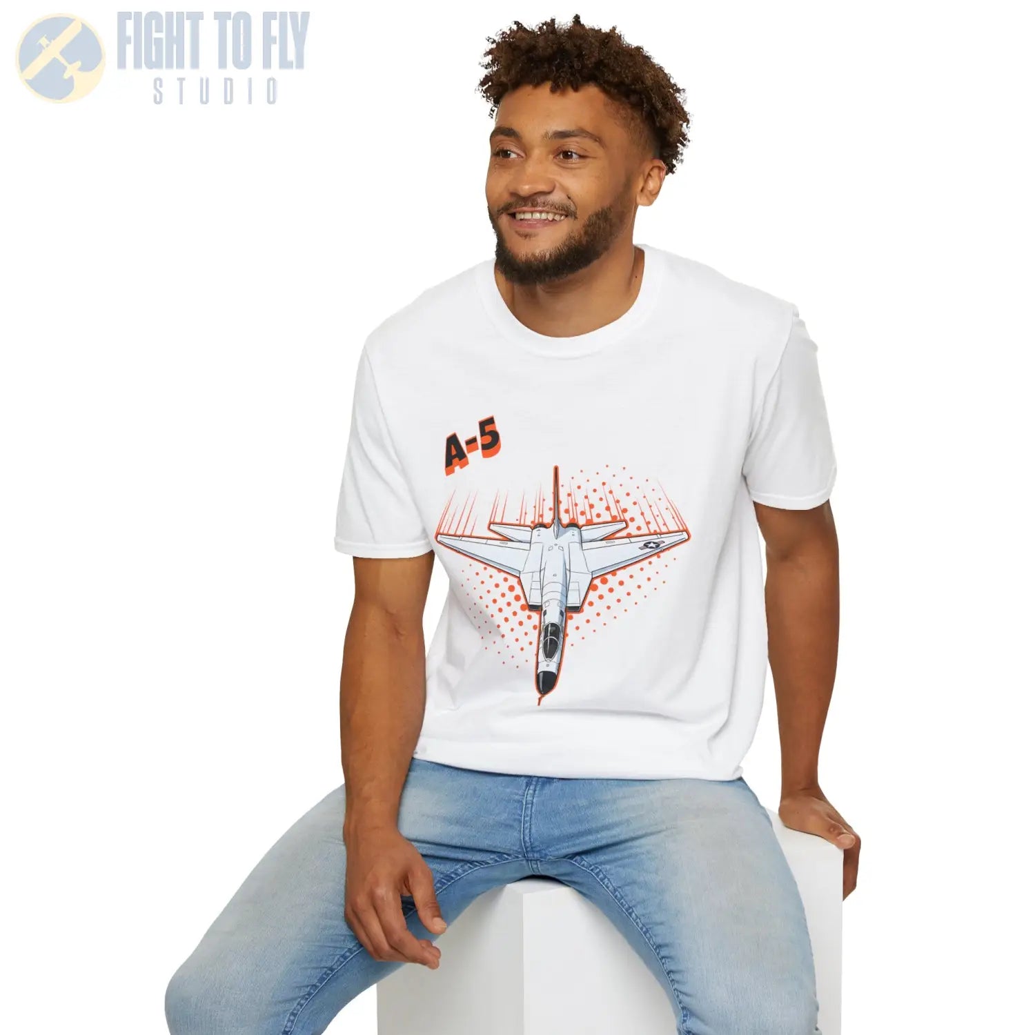 A-5 Vigilante Comic Style T-Shirt - Pilot gifts - WWII warbird t-shirt