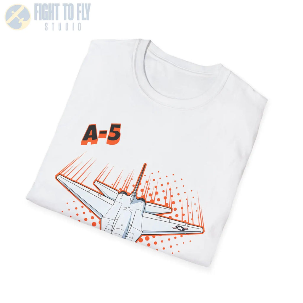A-5 Vigilante Comic Style T-Shirt - Pilot gifts - WWII warbird t-shirt