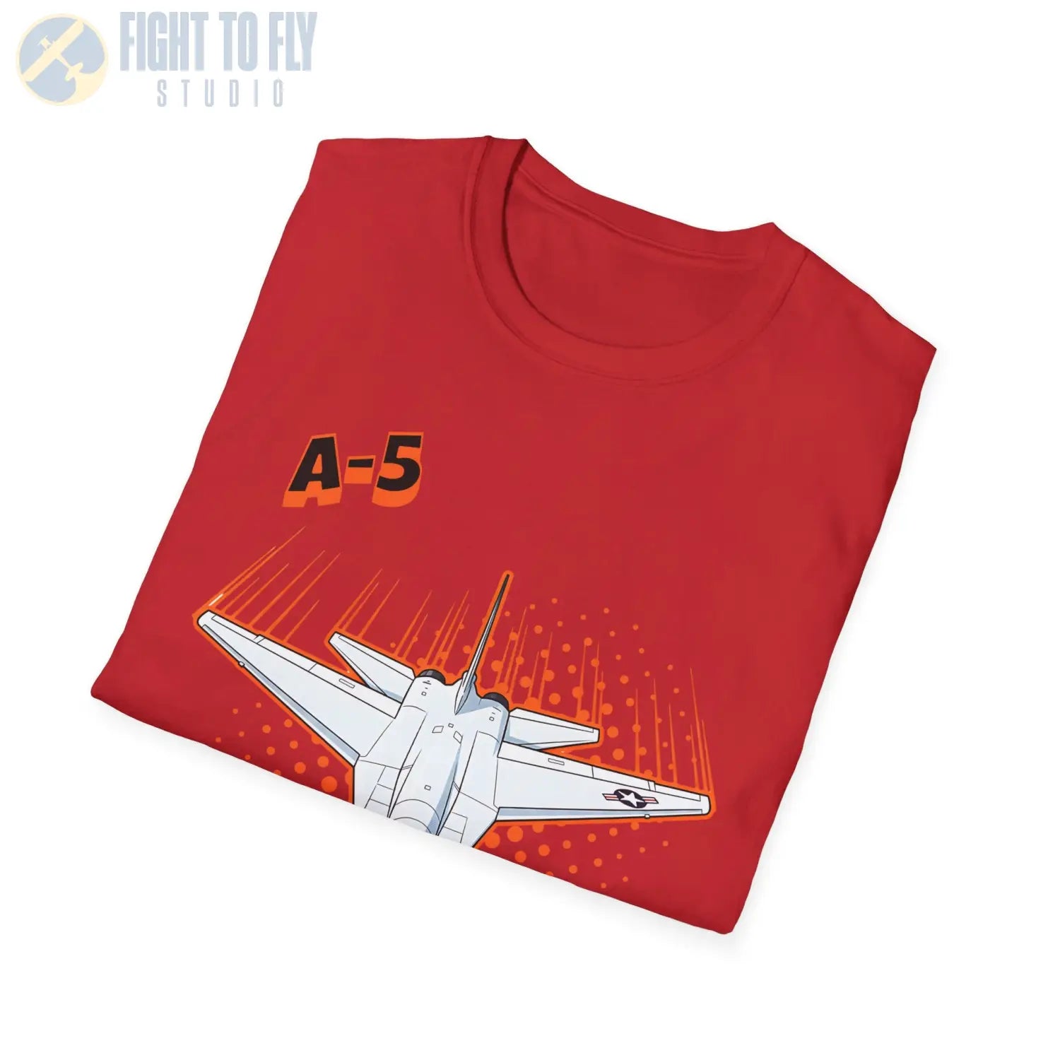 A-5 Vigilante Comic Style T-Shirt - Pilot gifts - WWII warbird t-shirt