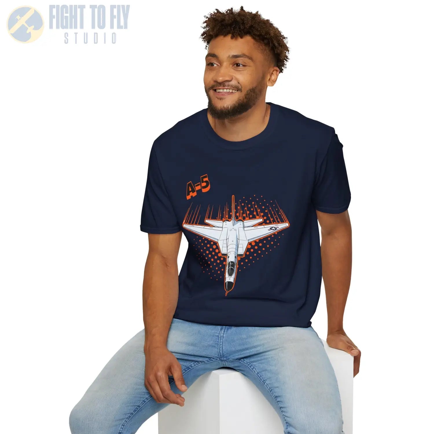 A-5 Vigilante Comic Style T-Shirt - Pilot gifts - WWII warbird t-shirt