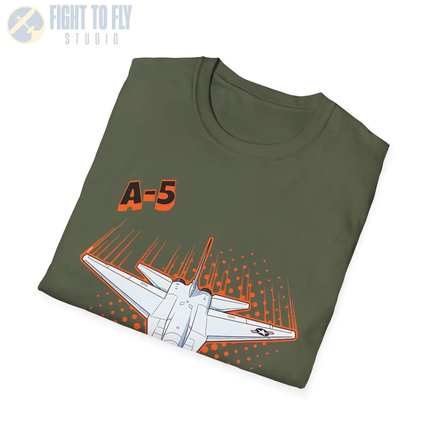 A-5 Vigilante Comic Style T-Shirt - Pilot gifts - WWII warbird t-shirt