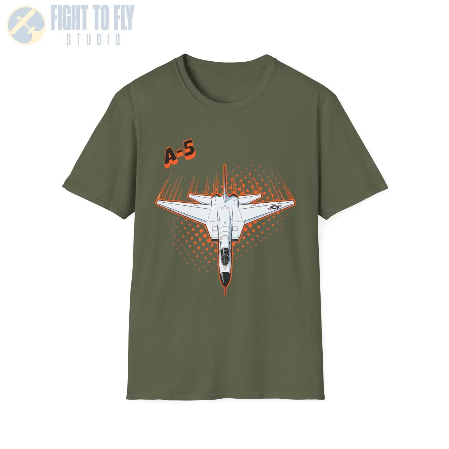 A-5 Vigilante Comic Style T-Shirt - Pilot gifts - WWII warbird t-shirt