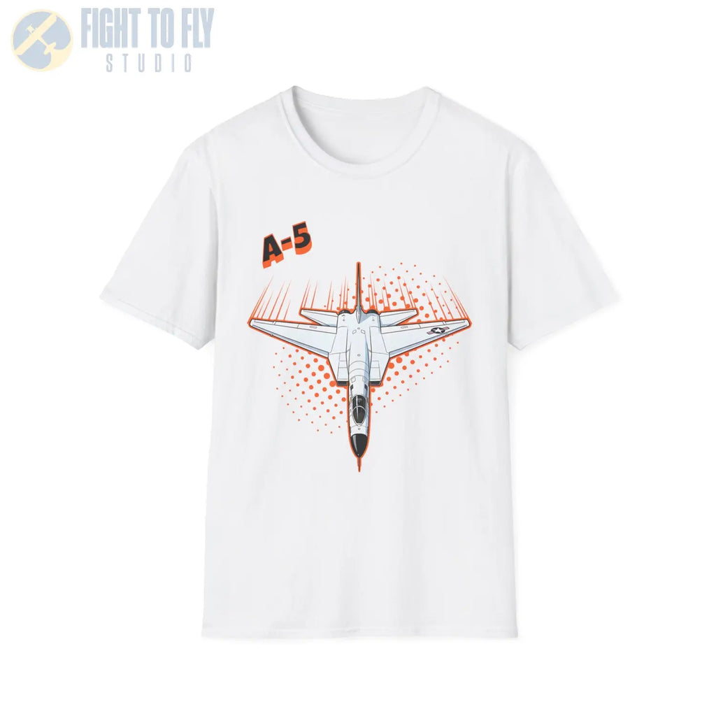 A-5 Vigilante Comic Style T-Shirt - Pilot gifts - WWII warbird t-shirt