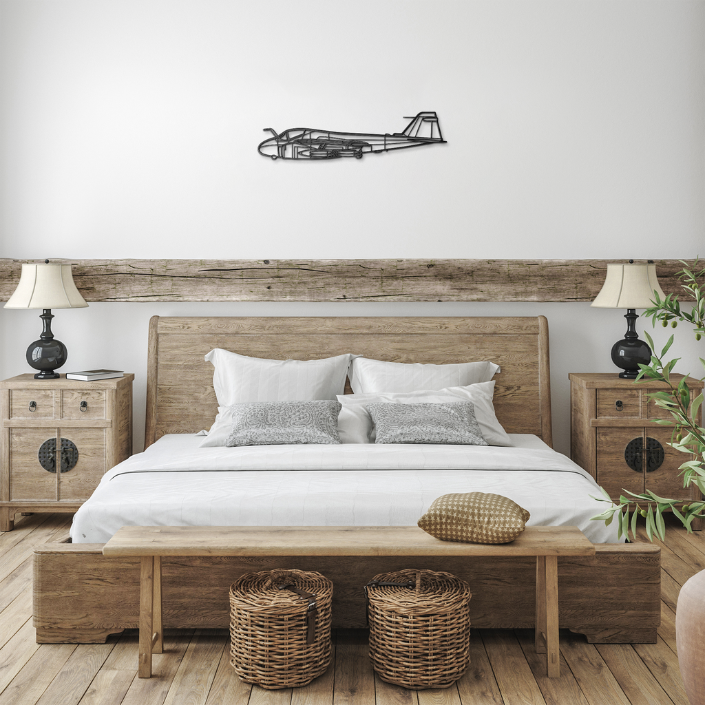 A-6 Die Cut Wall Art - Metal Sign - Gifts for pilots - Aviation apparel