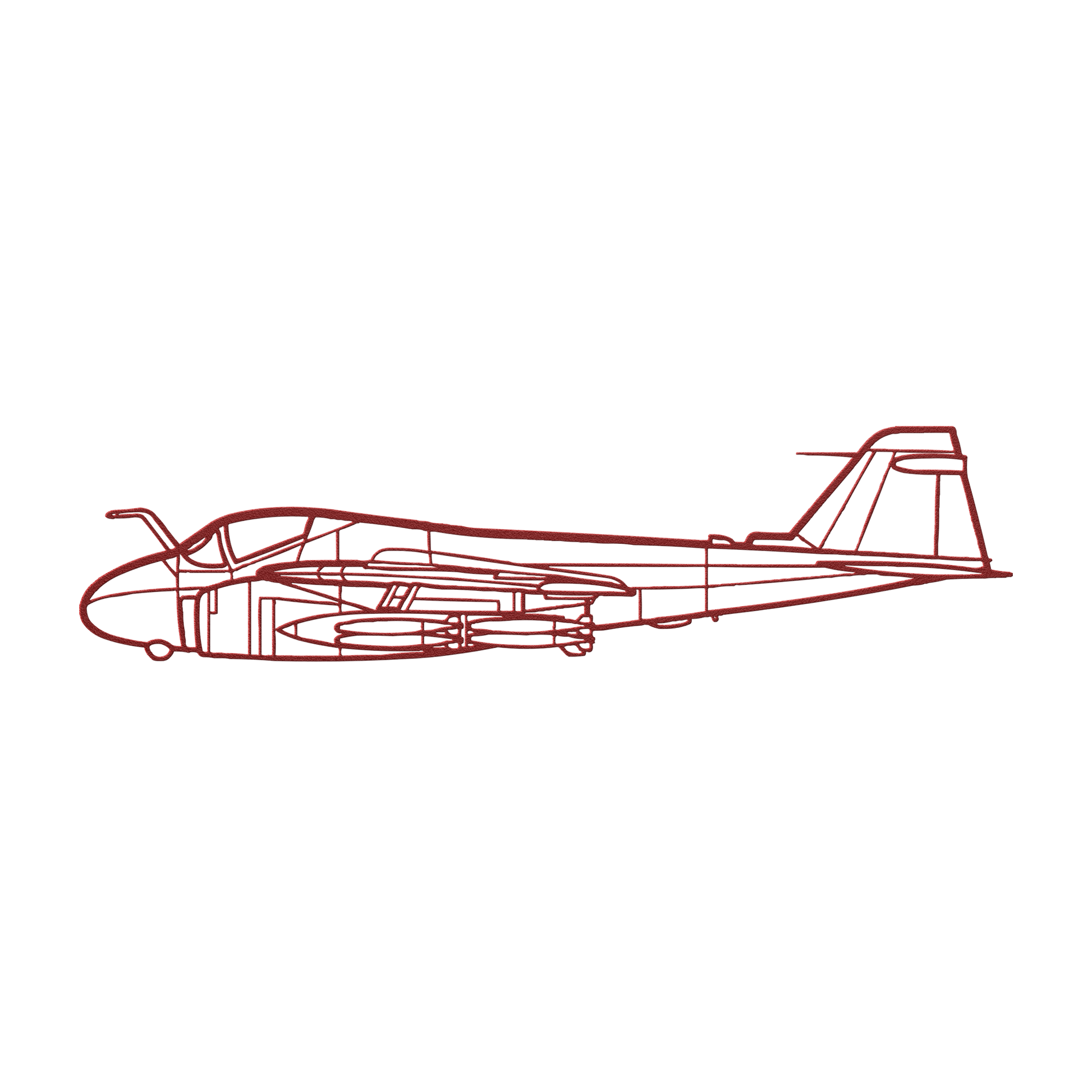 A-6 Die Cut Wall Art - Metal Sign - Gifts for pilots - Aviation apparel