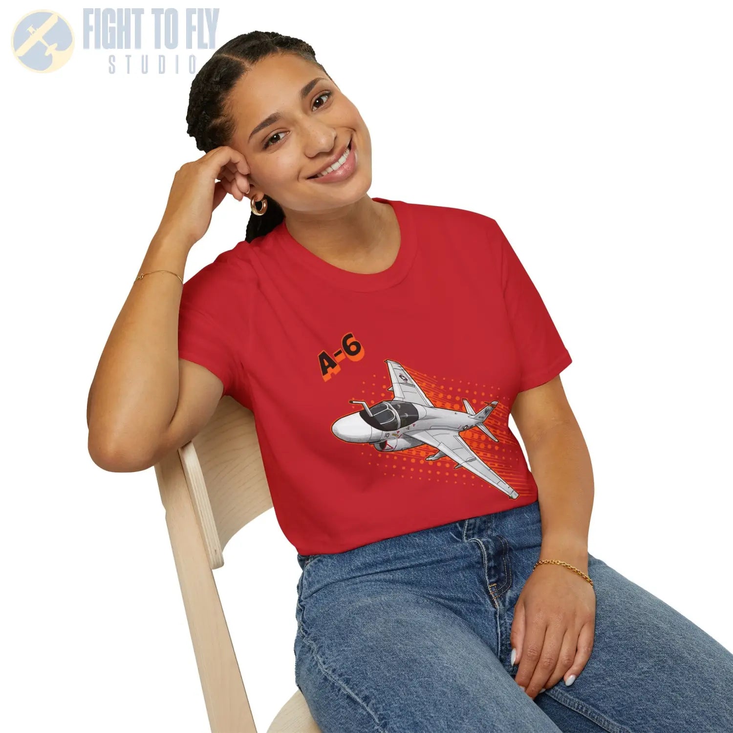 A-6 Intruder Comic Style T-Shirt - Pilot gifts - WWII warbird t-shirt