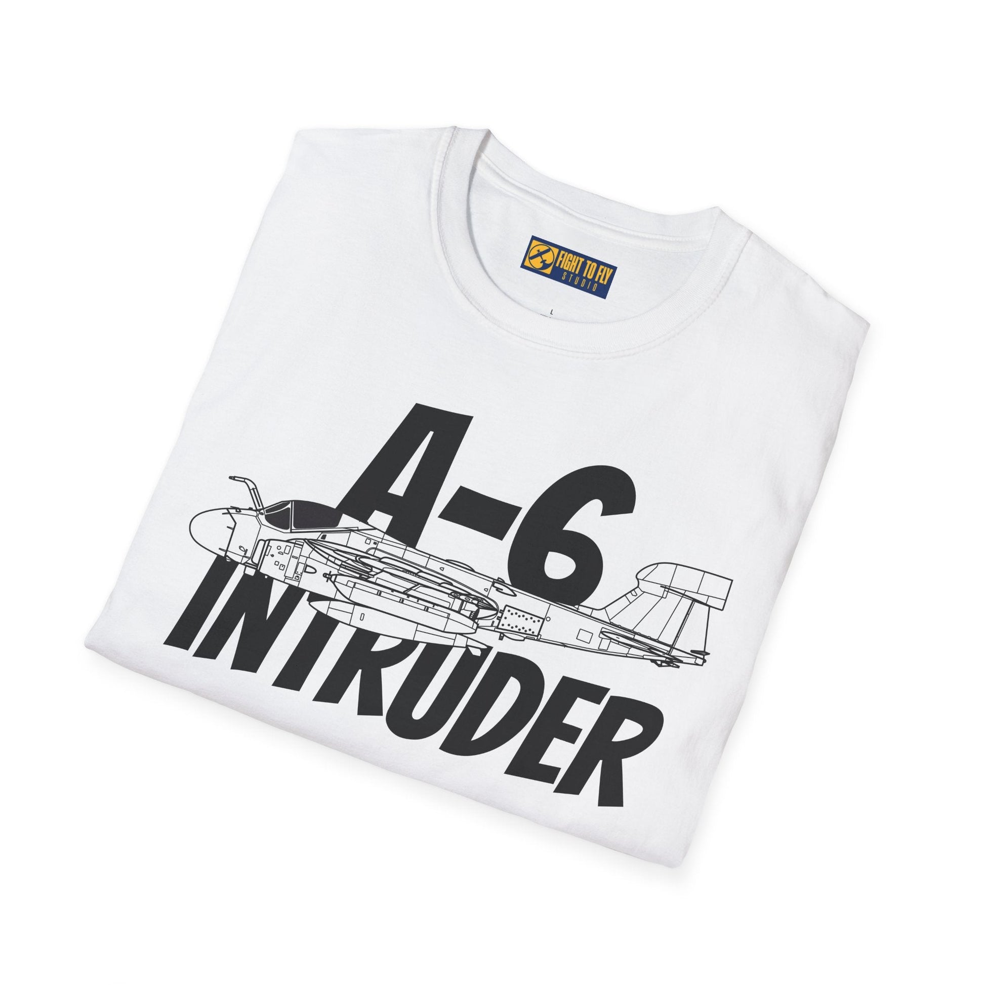 A-6 Intruder Side Profile T-Shirt – All-Weather Navy Attack Jet Tee - Gifts for pilots - Aviation apparel