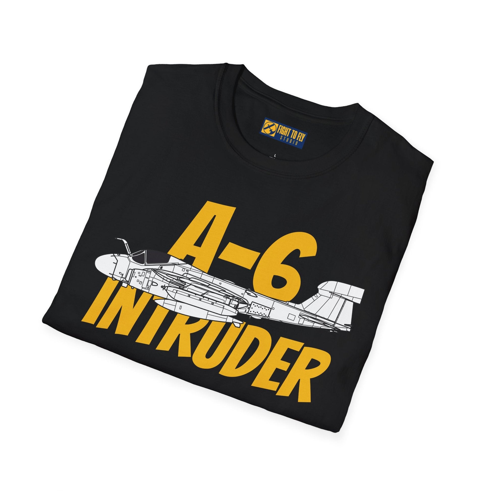 A-6 Intruder Side Profile T-Shirt – All-Weather Navy Attack Jet Tee - Gifts for pilots - Aviation apparel