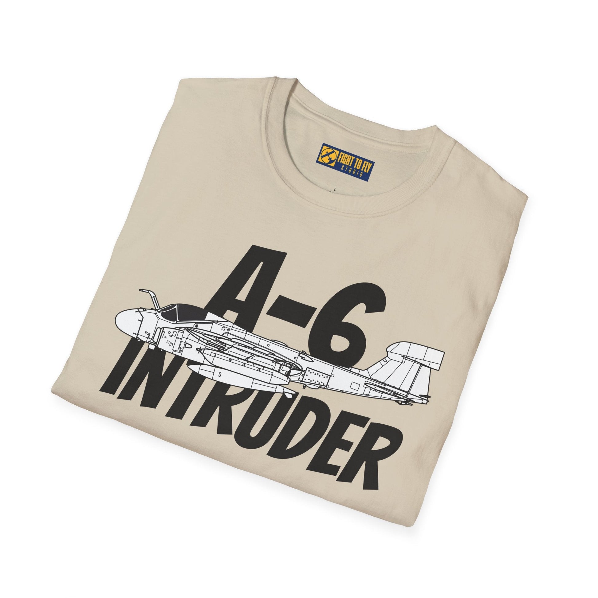 A-6 Intruder Side Profile T-Shirt – All-Weather Navy Attack Jet Tee - Gifts for pilots - Aviation apparel