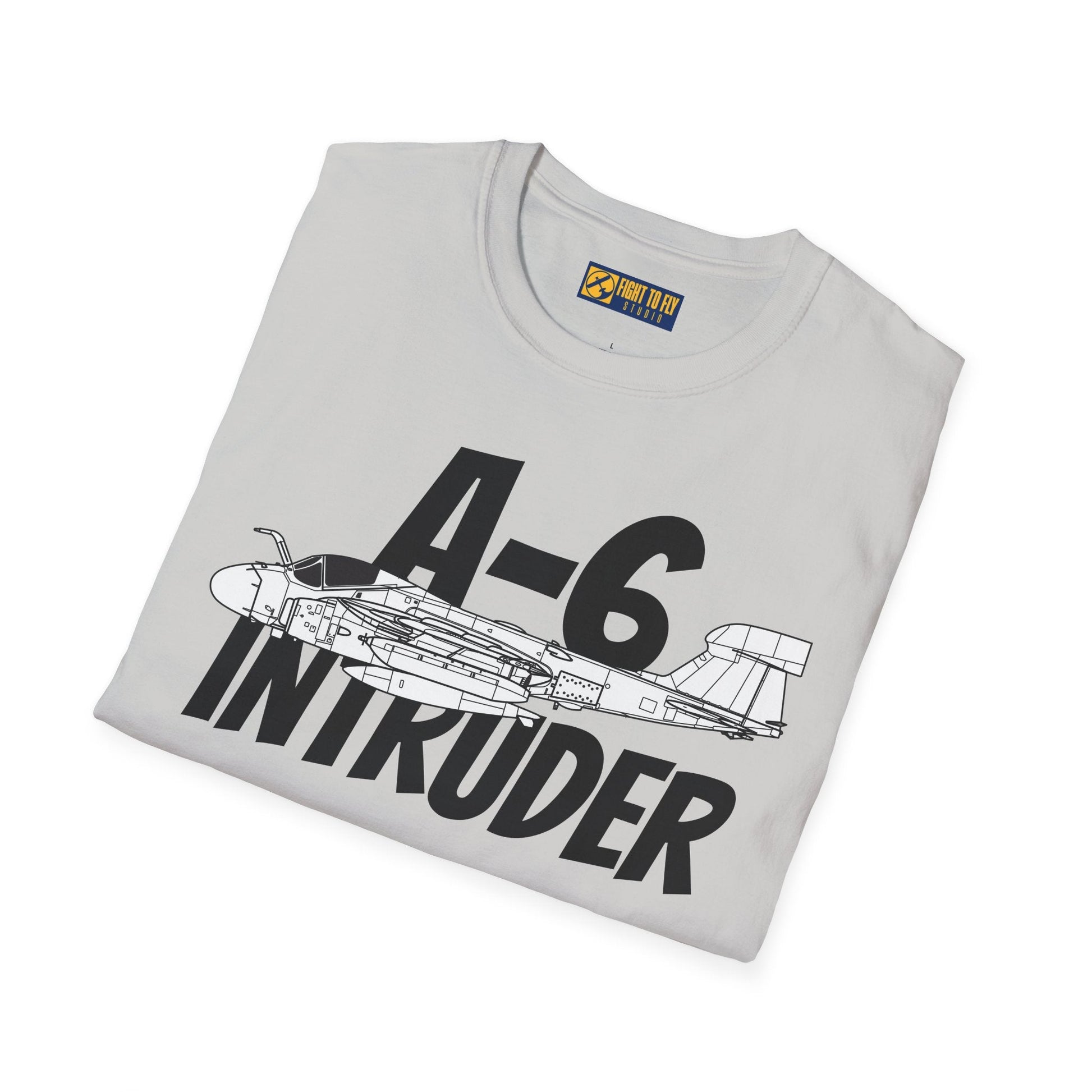 A-6 Intruder Side Profile T-Shirt – All-Weather Navy Attack Jet Tee - Gifts for pilots - Aviation apparel