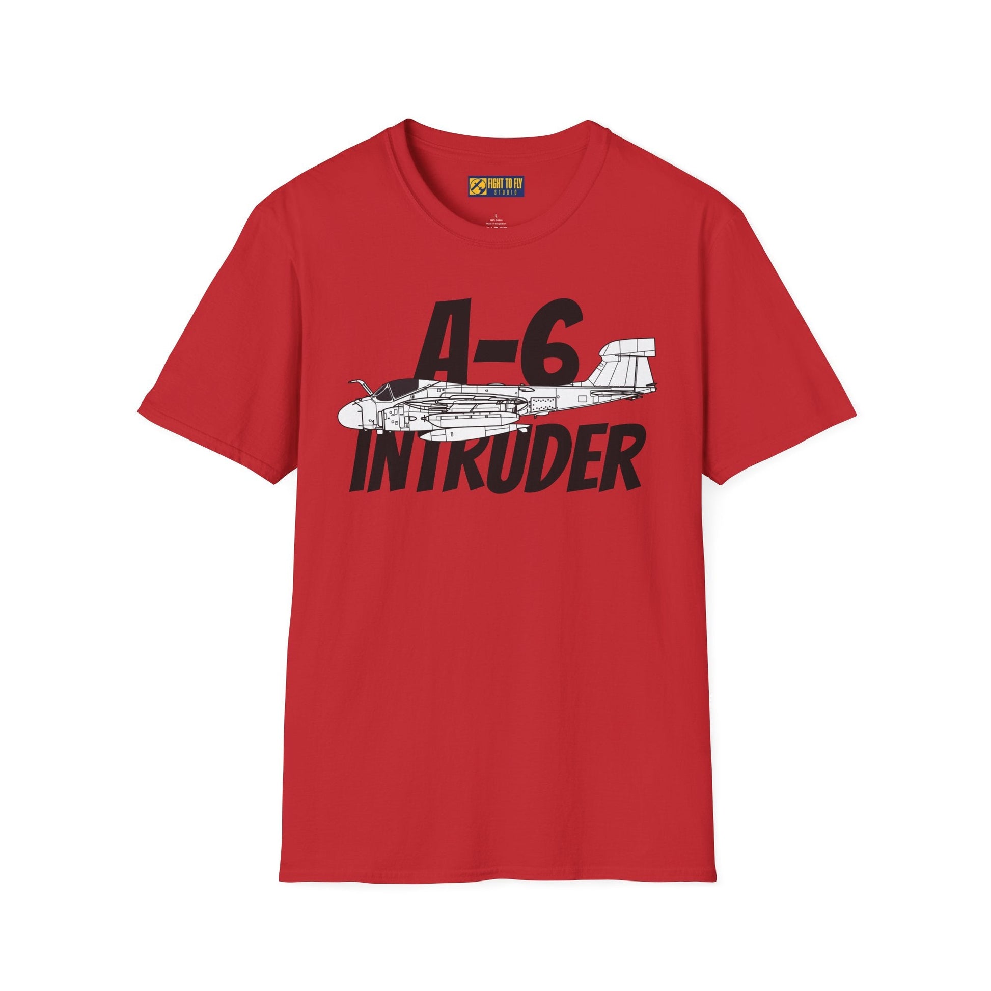 A-6 Intruder Side Profile T-Shirt – All-Weather Navy Attack Jet Tee - Gifts for pilots - Aviation apparel