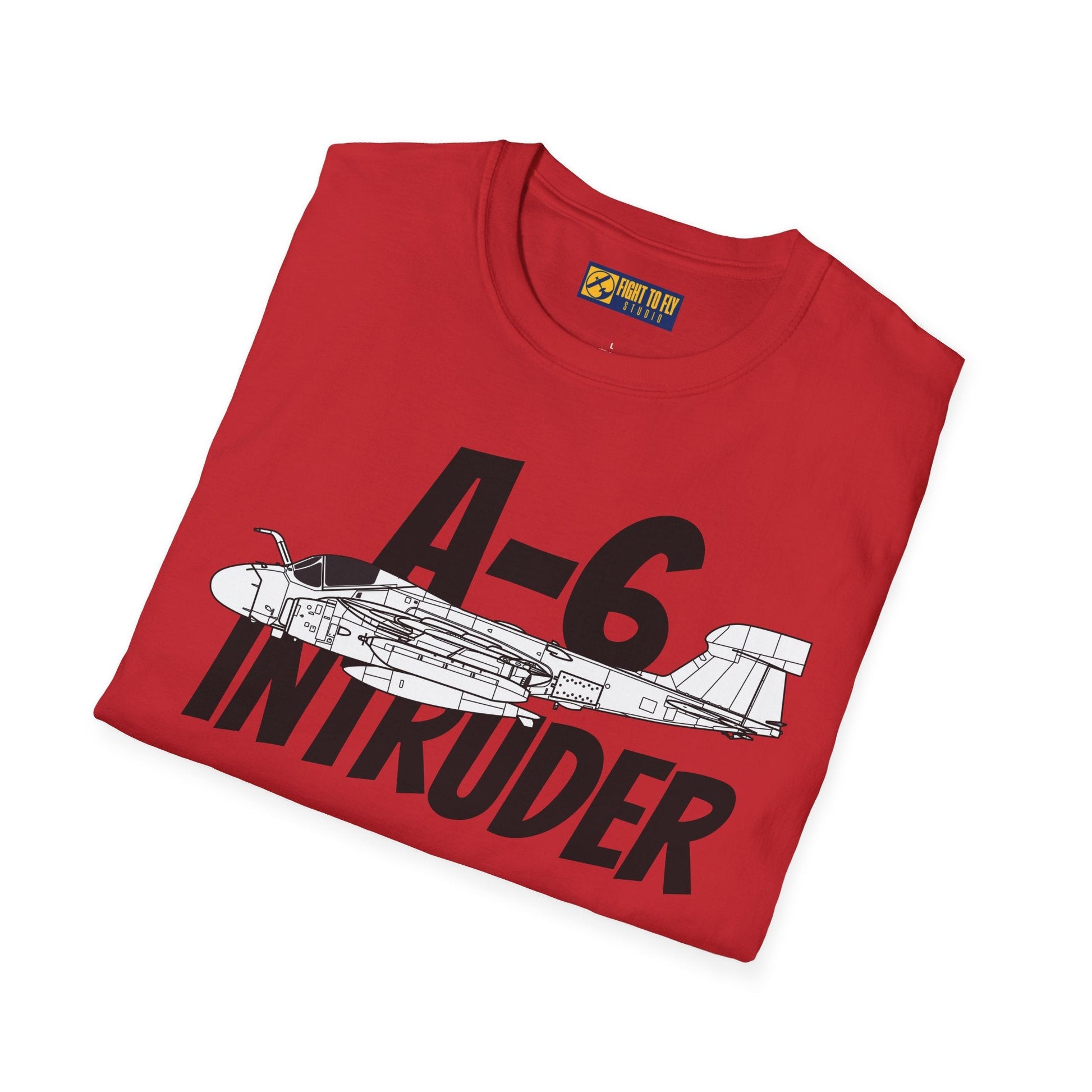 A-6 Intruder Side Profile T-Shirt – All-Weather Navy Attack Jet Tee - Gifts for pilots - Aviation apparel