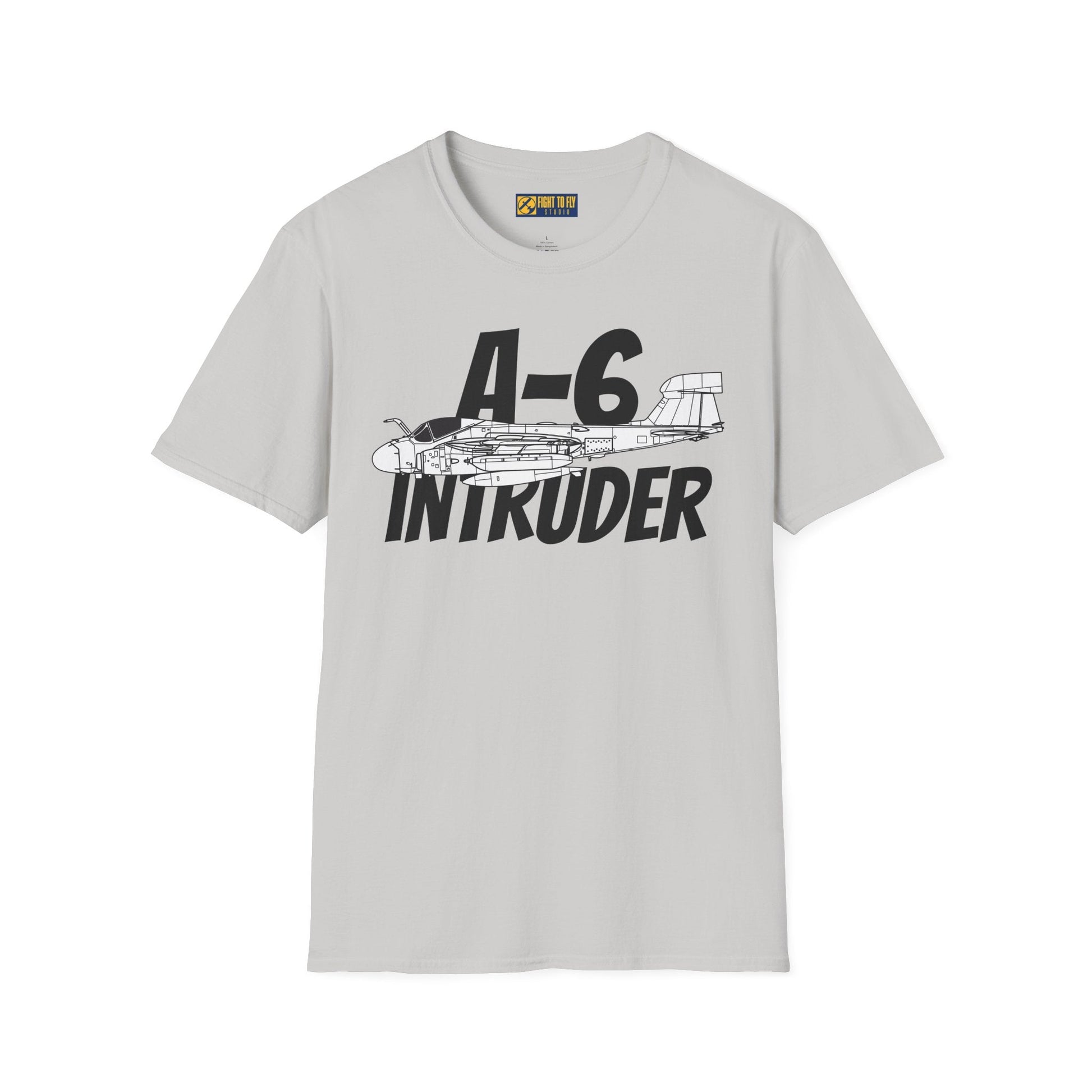 A-6 Intruder Side Profile T-Shirt – All-Weather Navy Attack Jet Tee - Gifts for pilots - Aviation apparel