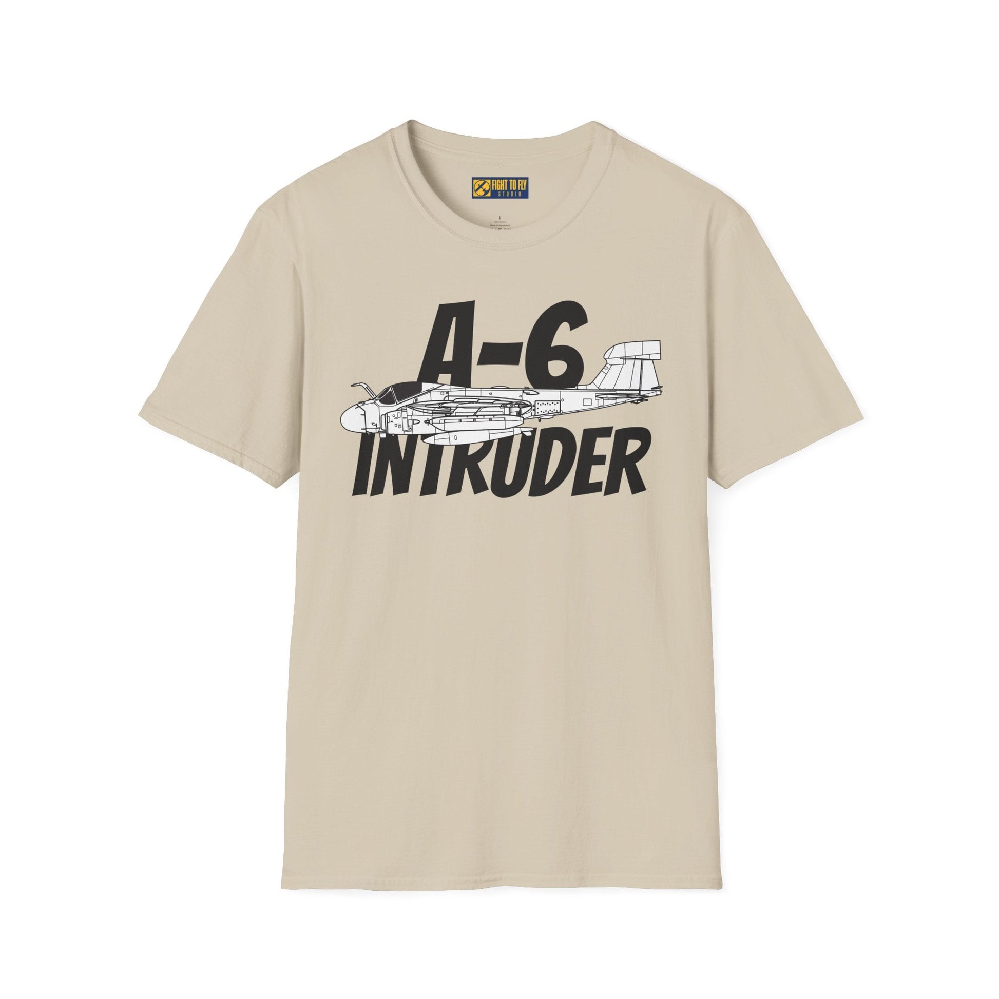 A-6 Intruder Side Profile T-Shirt – All-Weather Navy Attack Jet Tee - Gifts for pilots - Aviation apparel