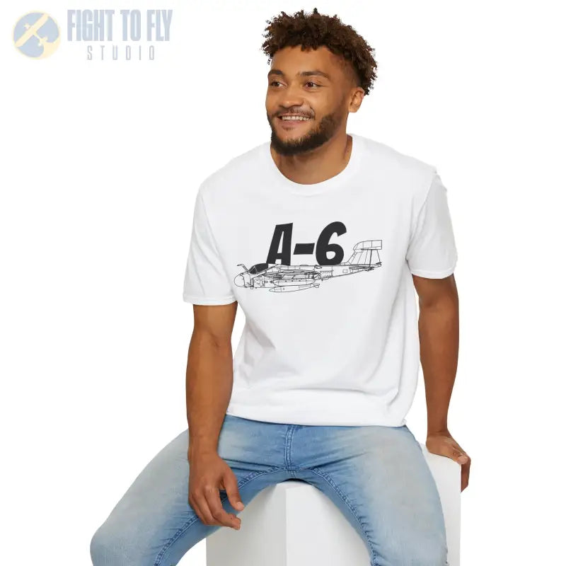A-6 Side Profile T-Shirt – All-Weather Navy Attack Jet Tee - Pilot gifts - WWII warbird t-shirt