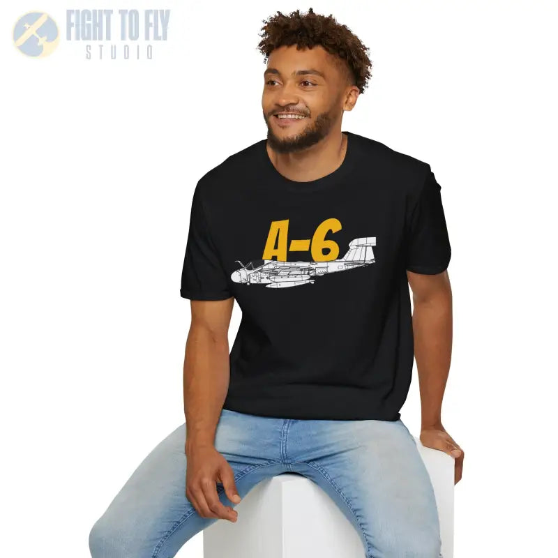 A-6 Side Profile T-Shirt – All-Weather Navy Attack Jet Tee - Pilot gifts - WWII warbird t-shirt