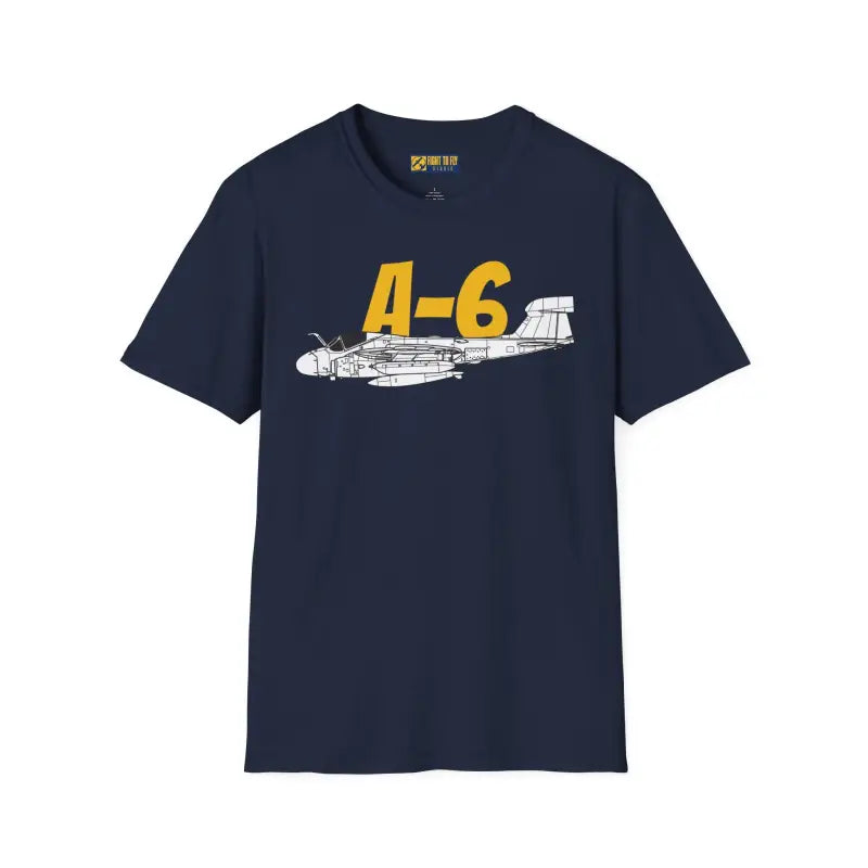A-6 Side Profile T-Shirt – All-Weather Navy Attack Jet Tee - Pilot gifts - WWII warbird t-shirt