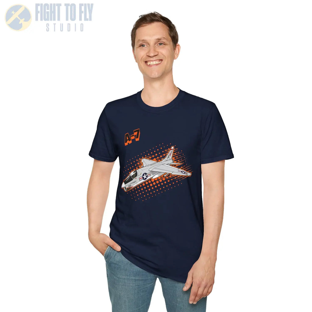 A-7 Corsair II Comic Style T-Shirt - Pilot gifts - WWII warbird t-shirt