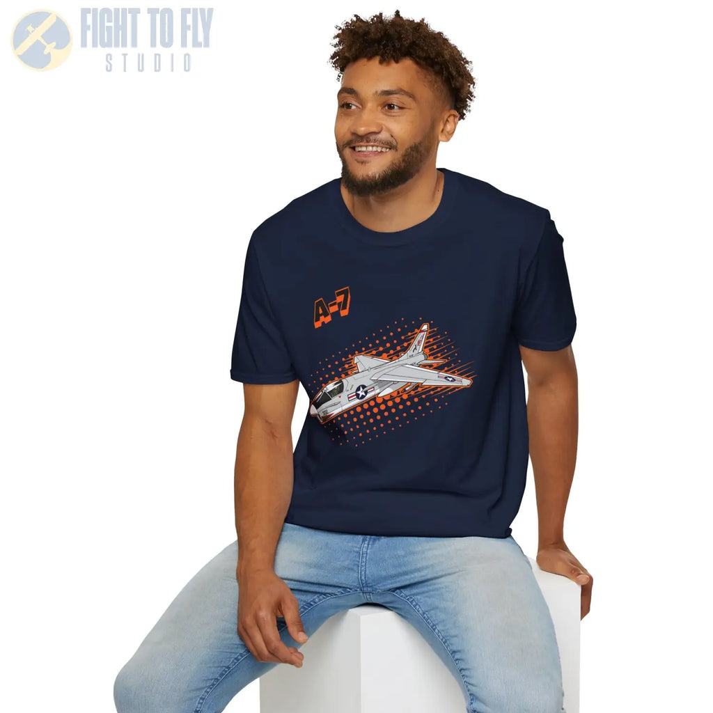 A-7 Corsair II Comic Style T-Shirt - Pilot gifts - WWII warbird t-shirt