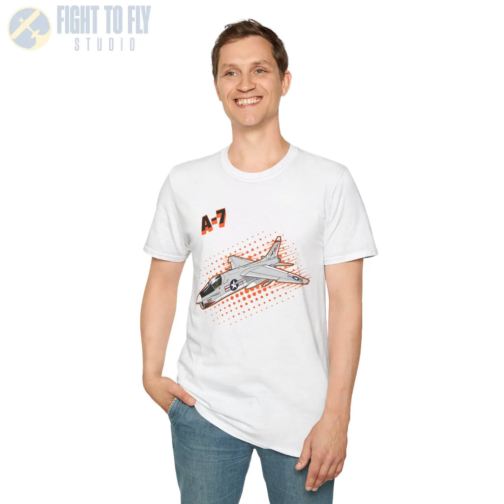 A-7 Corsair II Comic Style T-Shirt - Pilot gifts - WWII warbird t-shirt