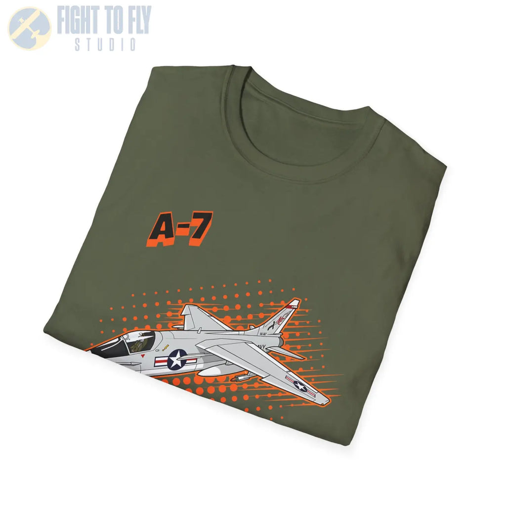 A-7 Corsair II Comic Style T-Shirt - Pilot gifts - WWII warbird t-shirt