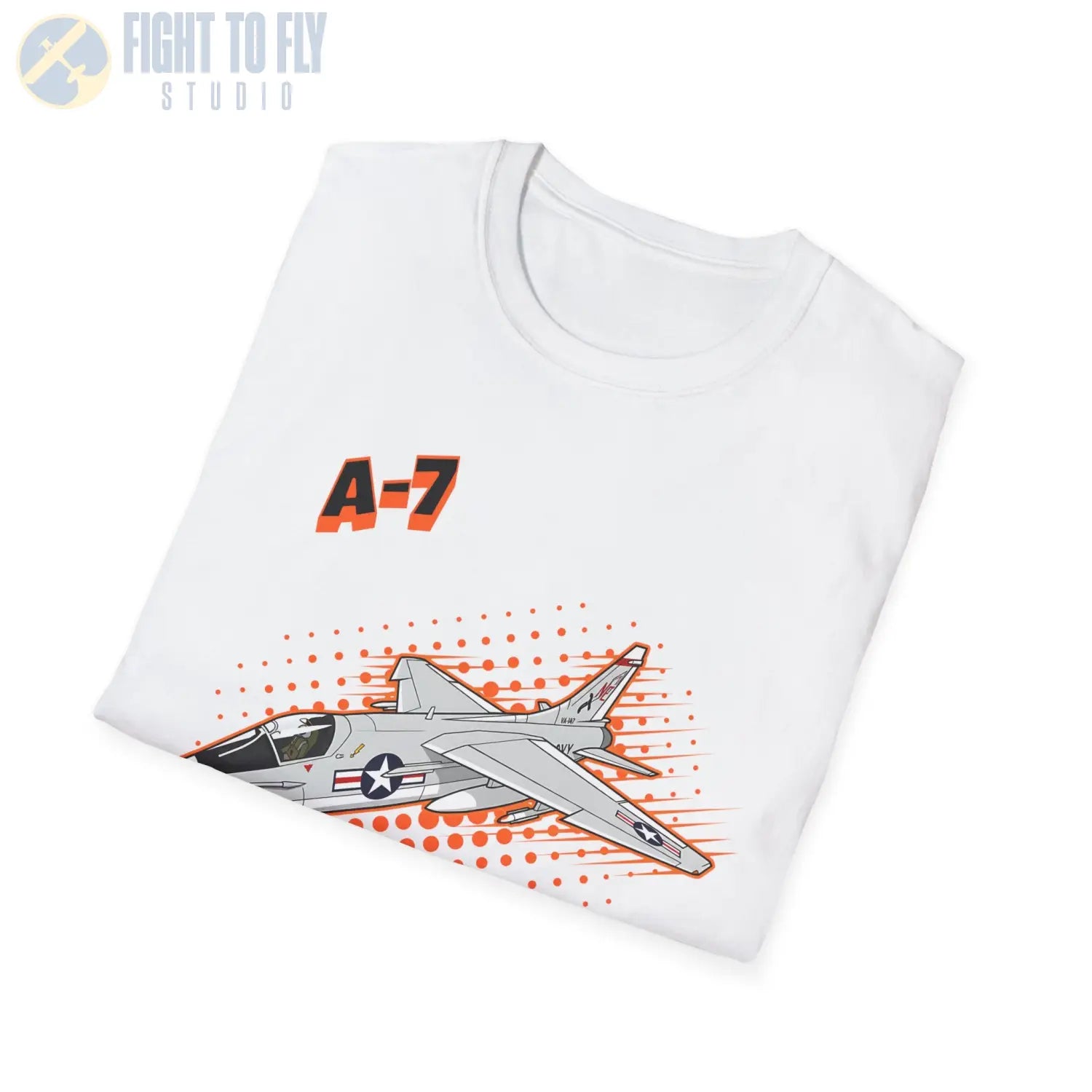 A-7 Corsair II Comic Style T-Shirt - Pilot gifts - WWII warbird t-shirt