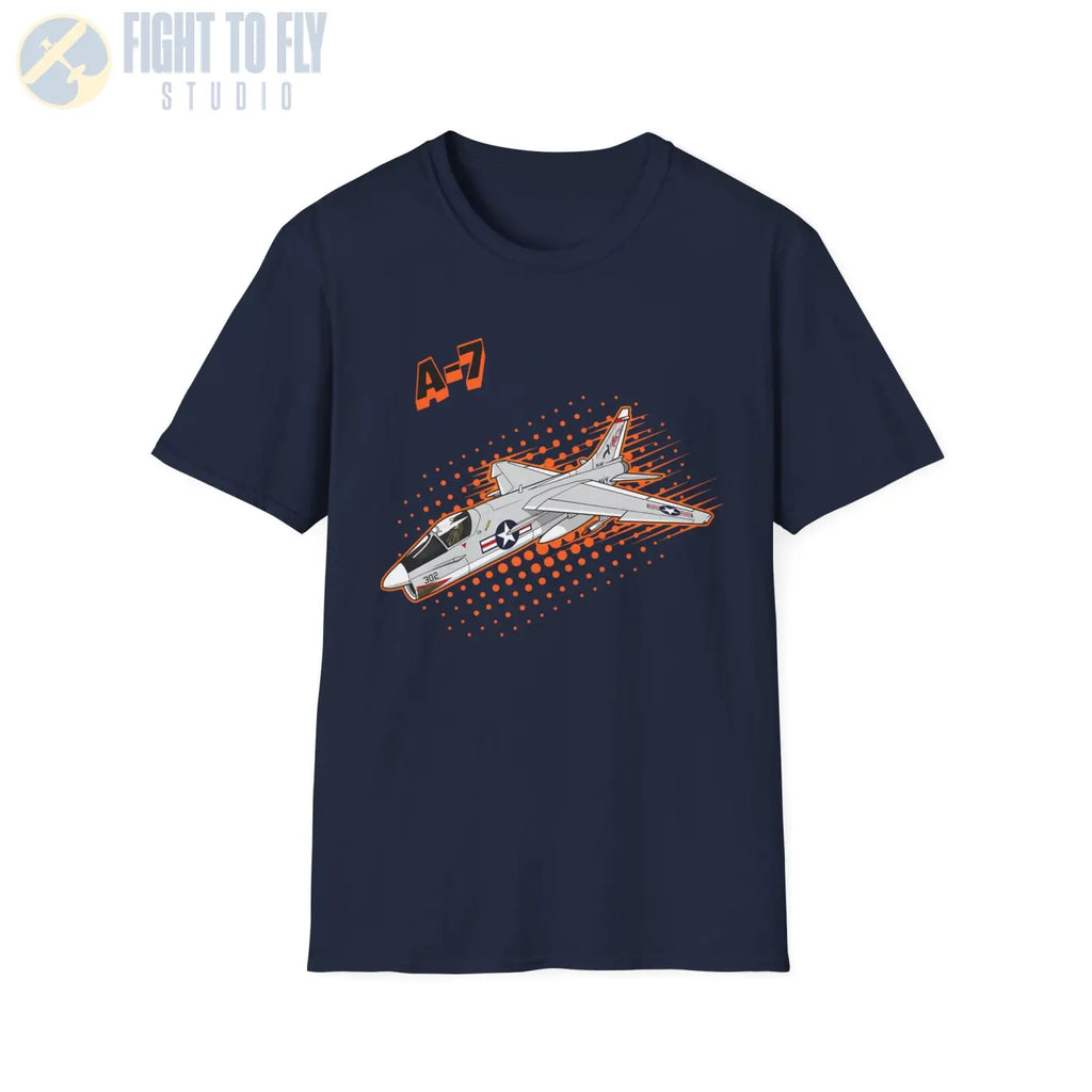 A-7 Corsair II Comic Style T-Shirt - Pilot gifts - WWII warbird t-shirt