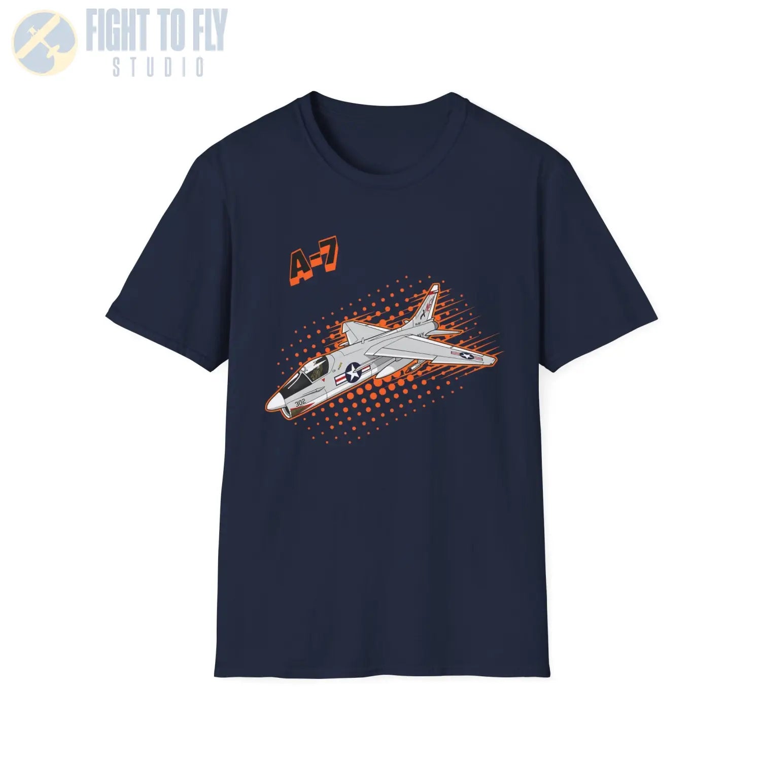 A-7 Corsair II Comic Style T-Shirt - Pilot gifts - WWII warbird t-shirt