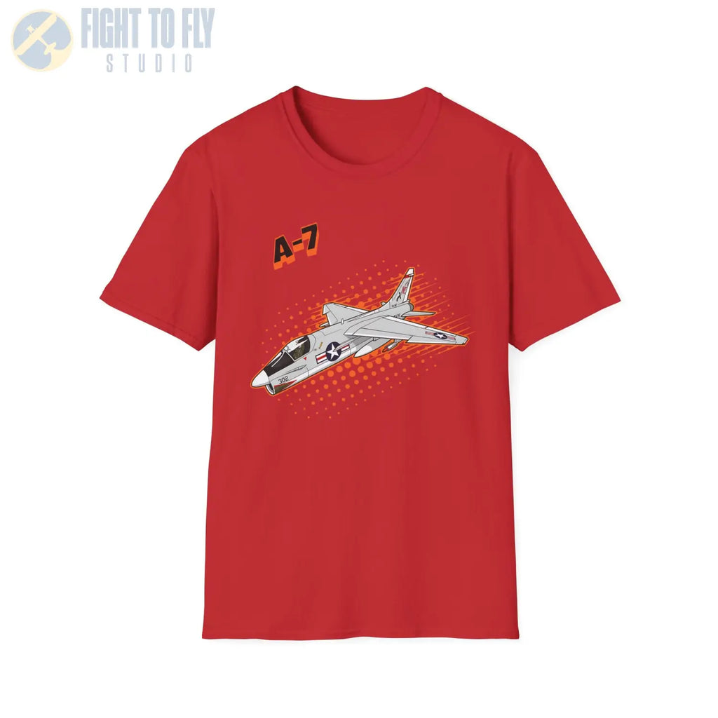 A-7 Corsair II Comic Style T-Shirt - Pilot gifts - WWII warbird t-shirt