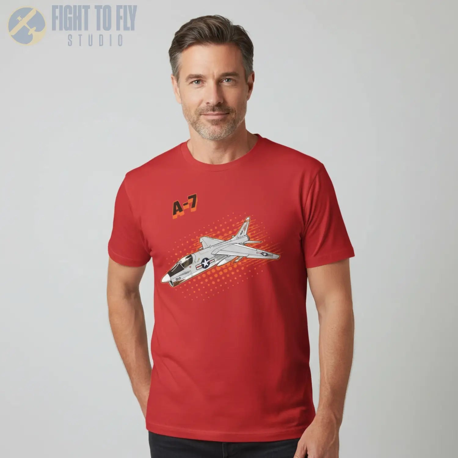 A-7 Corsair II Comic Style T-Shirt - Pilot gifts - WWII warbird t-shirt