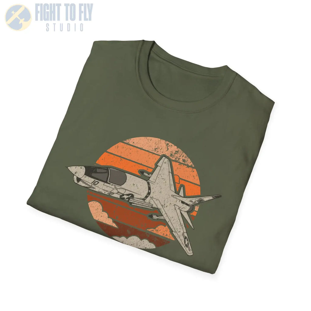 A-7 Corsair II Retro T-Shirt - Pilot gifts - WWII warbird t-shirt