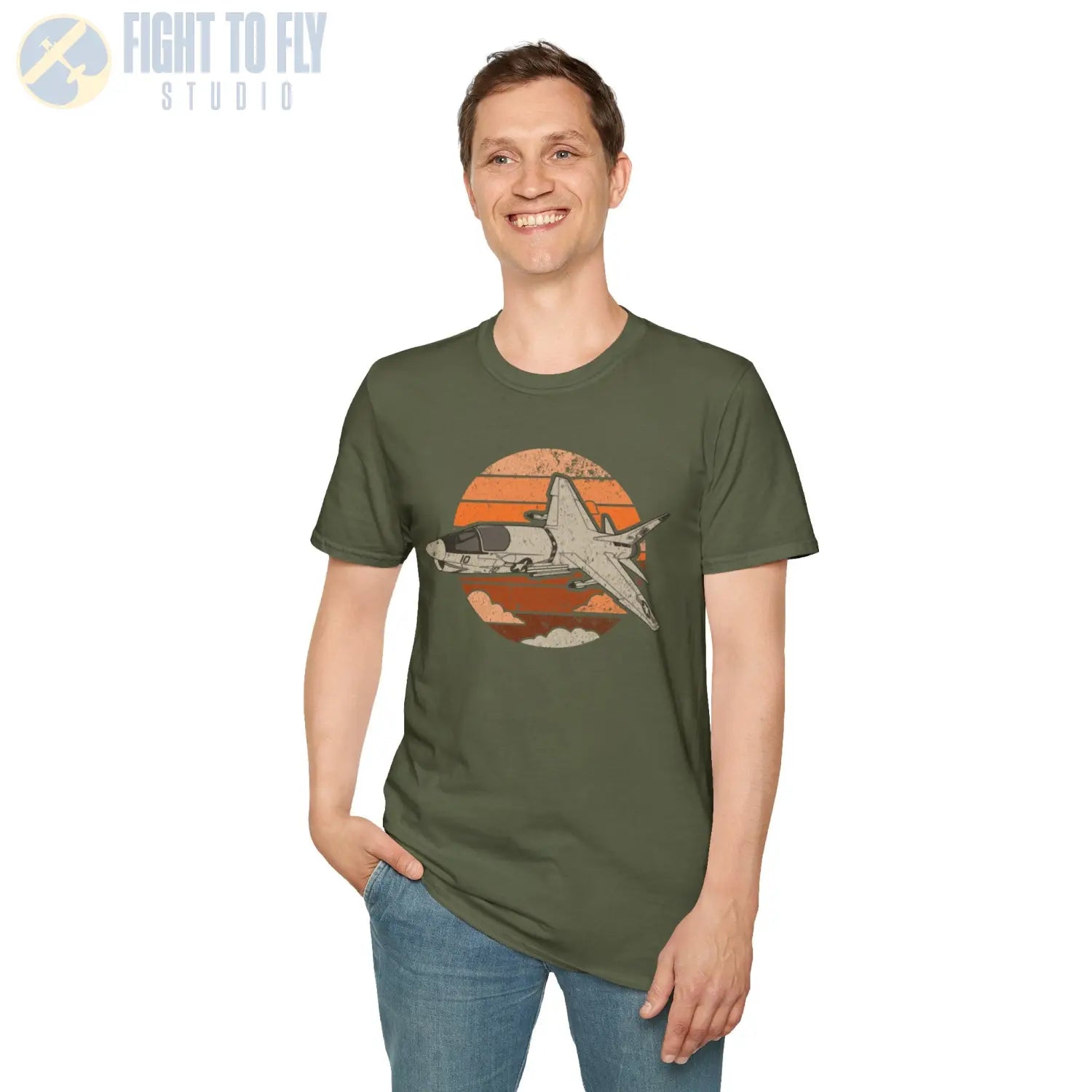 A-7 Corsair II Retro T-Shirt - Pilot gifts - WWII warbird t-shirt