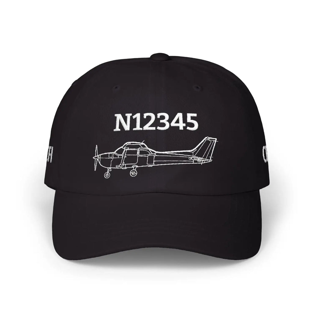 Your Cessna 172 Hat — Personalized with Tail Number & Custom Text - Hats - Pilot gifts - WWII warbird t-shirt