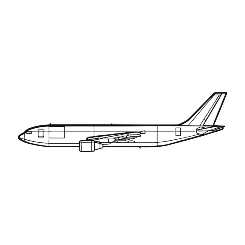 A300-600F Die Cut Metal Wall Art - Sign - Pilot gifts - WWII warbird t-shirt