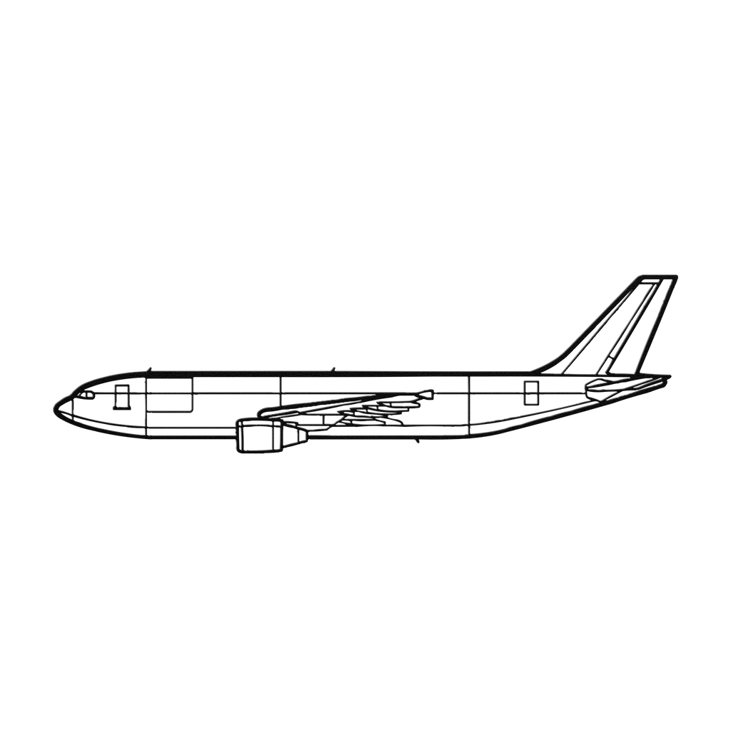 A300-600F Die Cut Metal Wall Art - Sign - Gifts for pilots - Aviation apparel