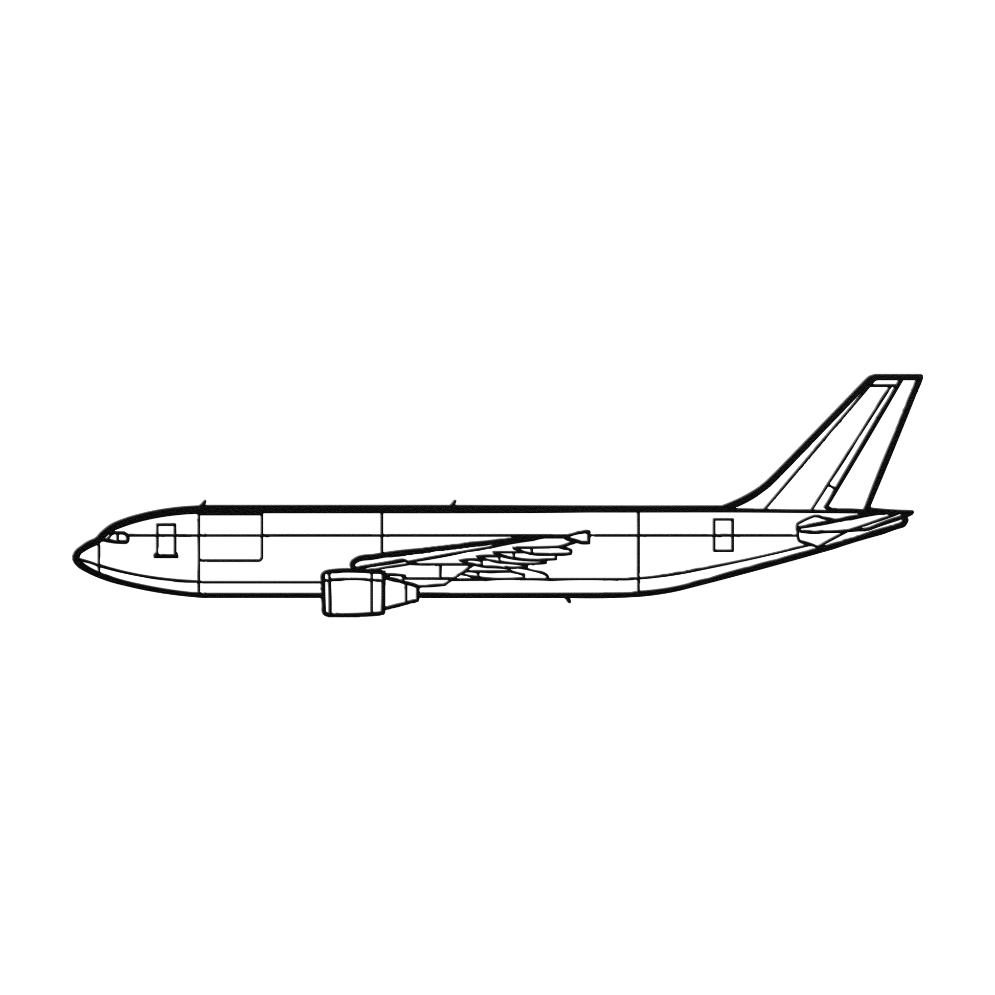 A300-600F Die Cut Metal Wall Art - Sign - Gifts for pilots - Aviation apparel