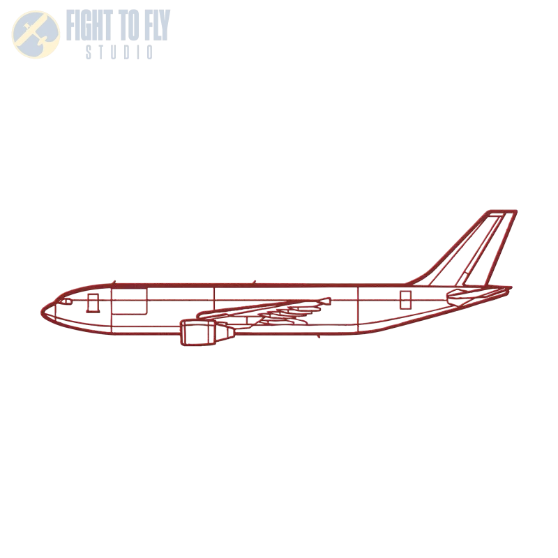 A300-600F Die Cut Metal Wall Art - Sign - Pilot gifts - WWII warbird t-shirt