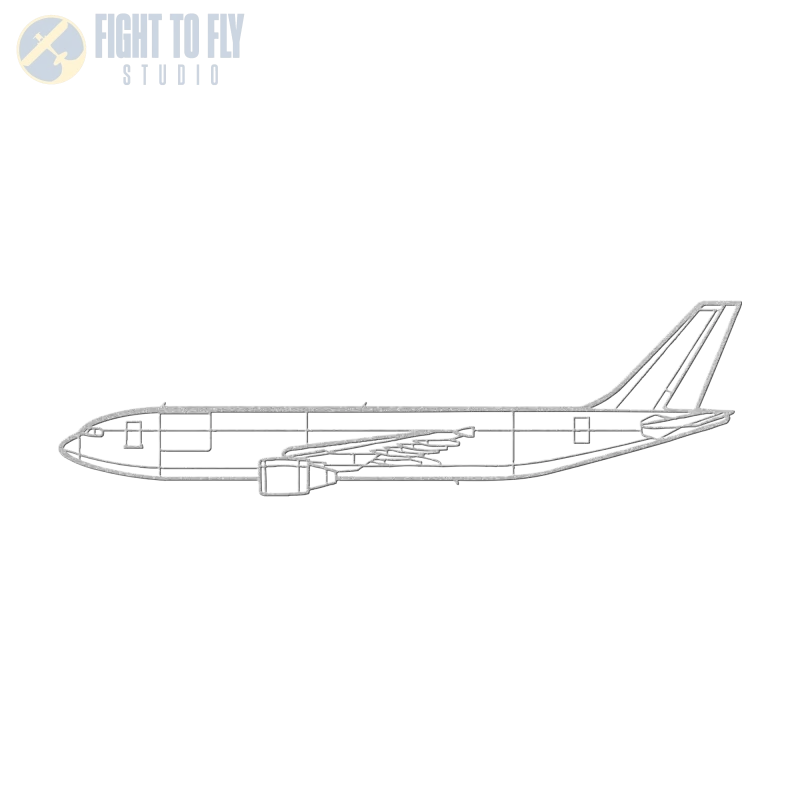 A300-600F Die Cut Metal Wall Art - Sign - Pilot gifts - WWII warbird t-shirt