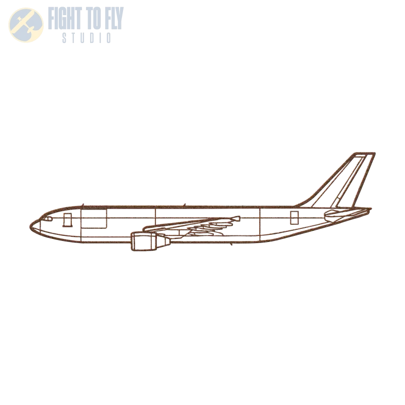 A300-600F Die Cut Metal Wall Art - Sign - Pilot gifts - WWII warbird t-shirt