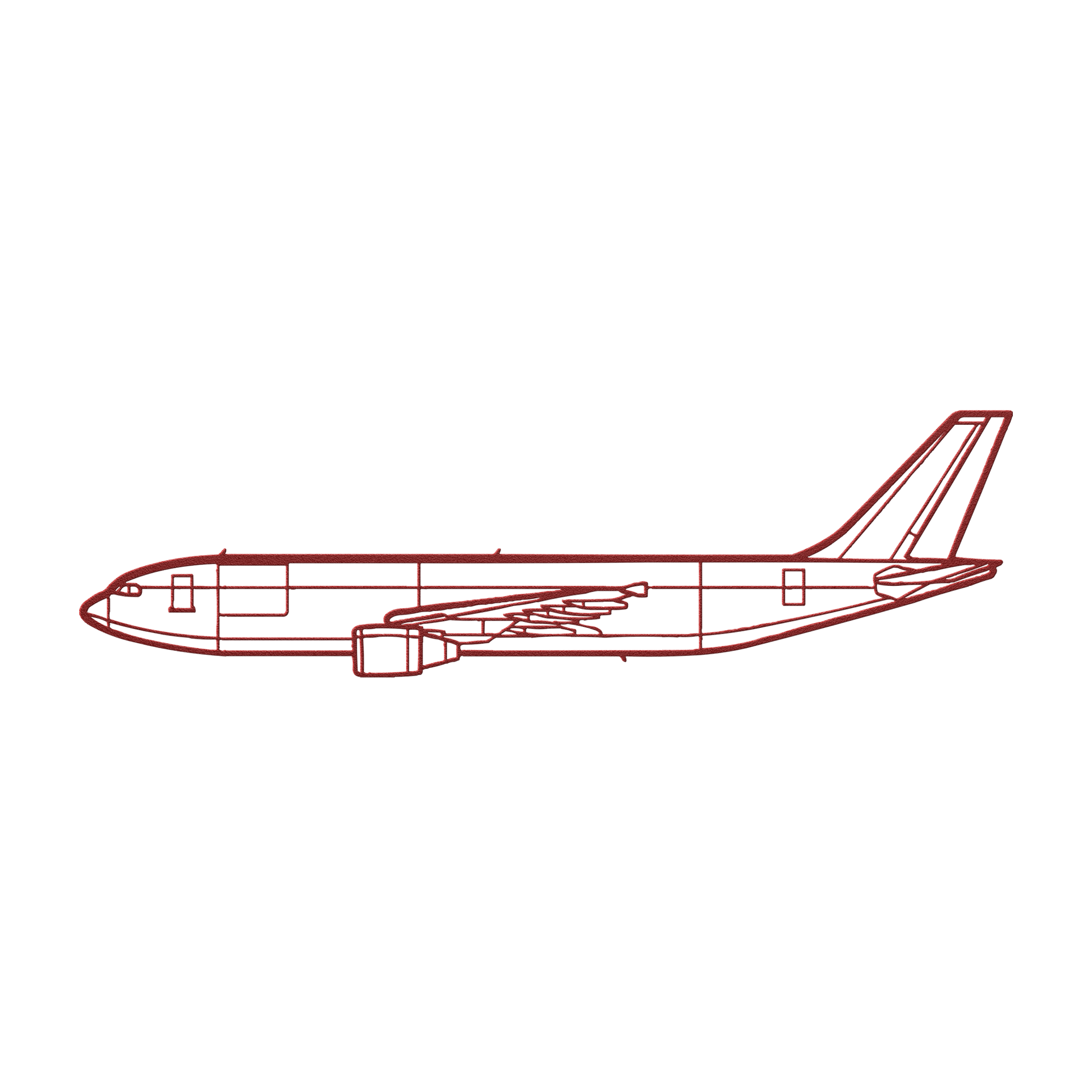 A300-600F Die Cut Metal Wall Art - Sign - Gifts for pilots - Aviation apparel