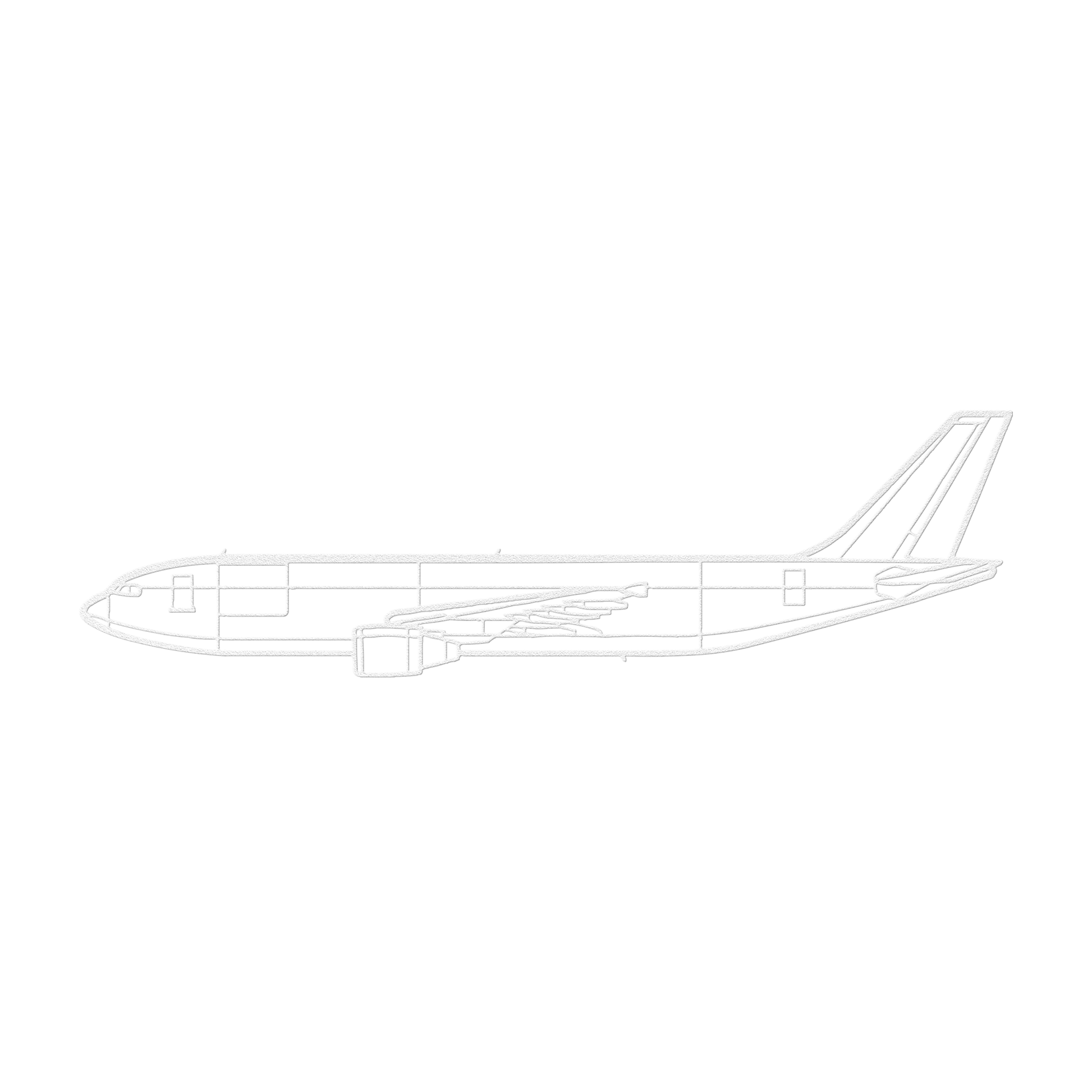 A300-600F Die Cut Metal Wall Art - Sign - Gifts for pilots - Aviation apparel