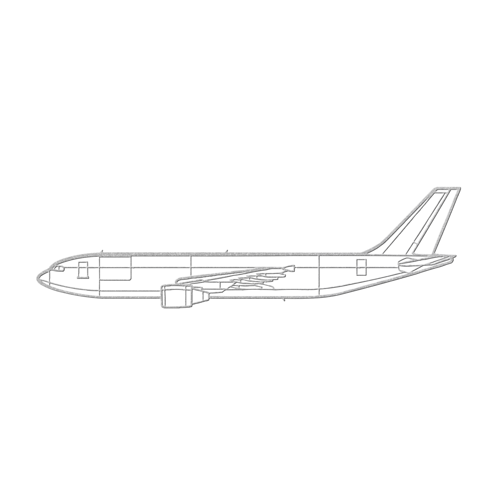 A300-600F Die Cut Metal Wall Art - Sign - Gifts for pilots - Aviation apparel