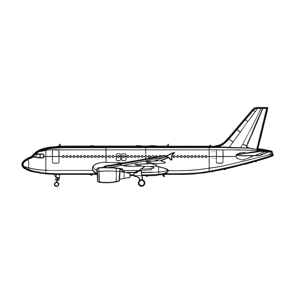 A320 CFM 56 Die Cut Metal Wall Art - Sign - Gifts for pilots - Aviation apparel