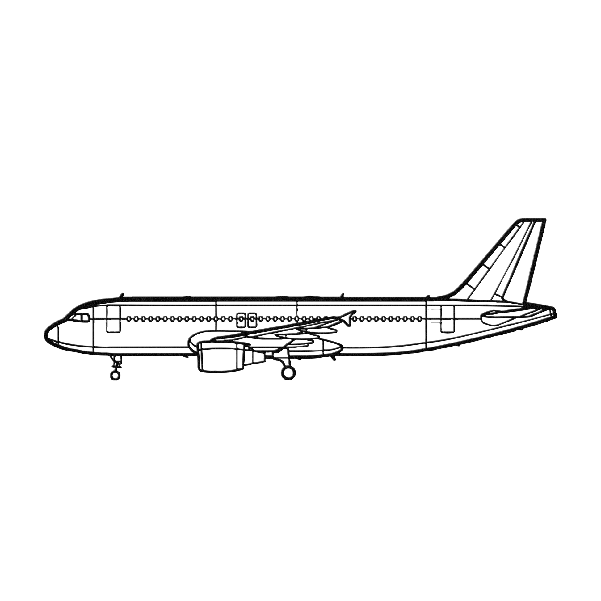 A320 CFM 56 Die Cut Metal Wall Art - Sign - Gifts for pilots - Aviation apparel